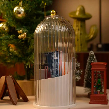 【 Valentines Gift】Portable PP Makeup Brush & Toothbrush Holder – 3-Grid Large Capacity Travel Organizer,Waterproof & moisture-resistant,Travel-friendly with dustproof lid,Multi-purpose: makeup brushes / toothbrush & toothpaste,Black Fridy Bathroom