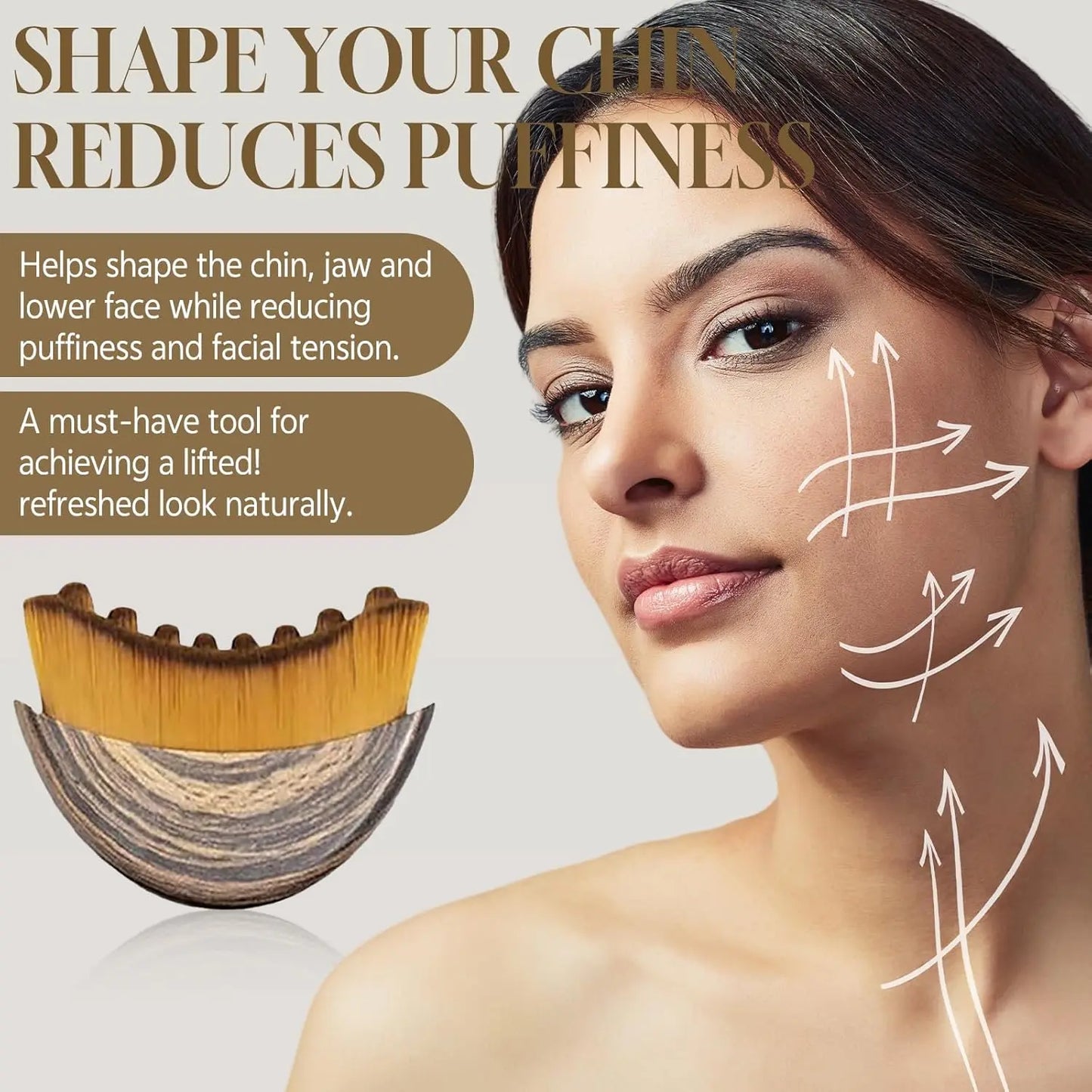 Lymphatic Contour Face Brush, Lymphatic Brush Set – 2 Pcs With Box, Contour Face Brush For Lymphatic Drainage, Lymphatic Drainage Massager, Ergonomically Designed To Fit The Skin Precisely