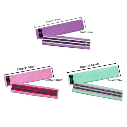 Elastic Squat Resistance Band Butt Lift Fitness Pull Rope Yoga Stretch Training Set, Advanced Gym Resistance Bands for Workout, Leg Exercises, Strength Training