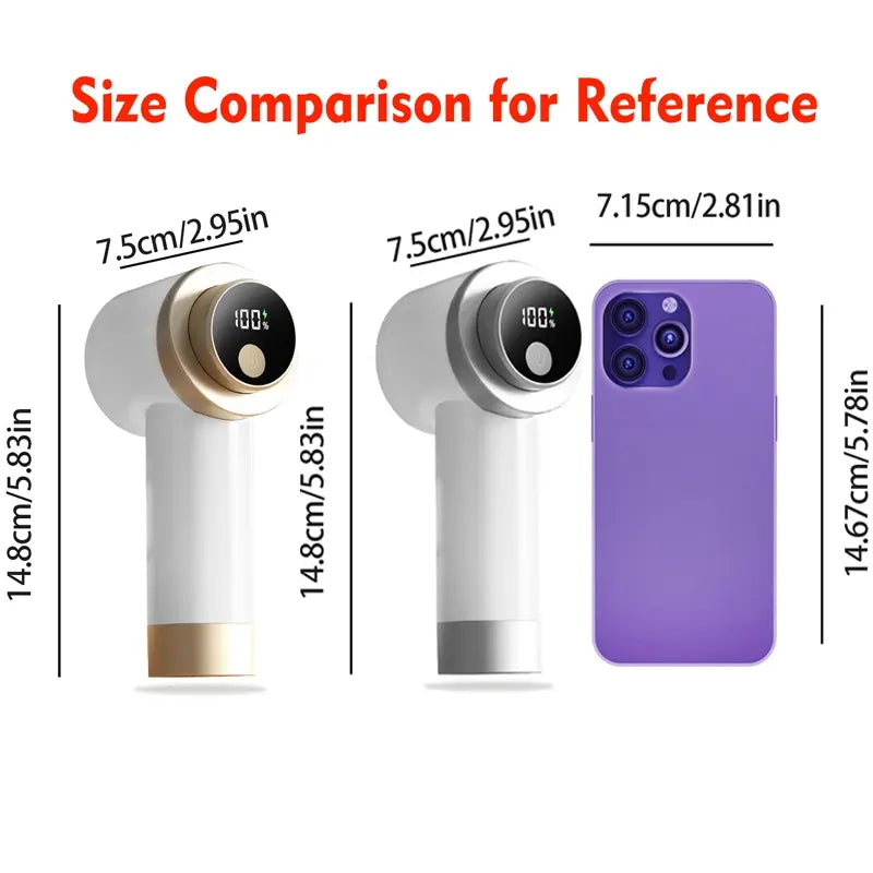 Electric Lint Remover with Brush, Portable Rechargeable Household Fabric Shaver, 3-Speed Sweater Shaver for Fast Lint Removal, Durable for Socks, Coats & Bedding