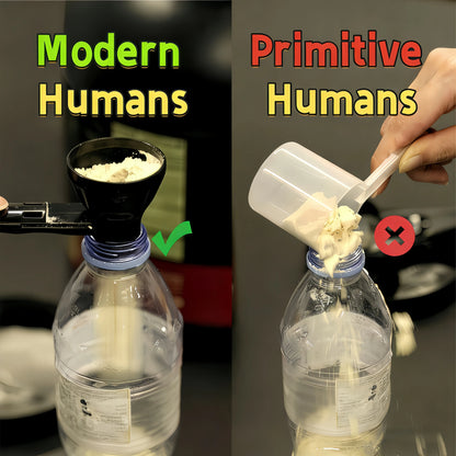 [Buy 1 Get 1 Free] Protein Powder Sliding Spoon,High Quality Funnel for Pre Workout Creatine  Powder Formula,Coffee Milk Smoothie Chocolate Powder Kitchen Utensils BPA Free Plastic,Perfect Gift for Valentine's Day Father's Day Anniversary