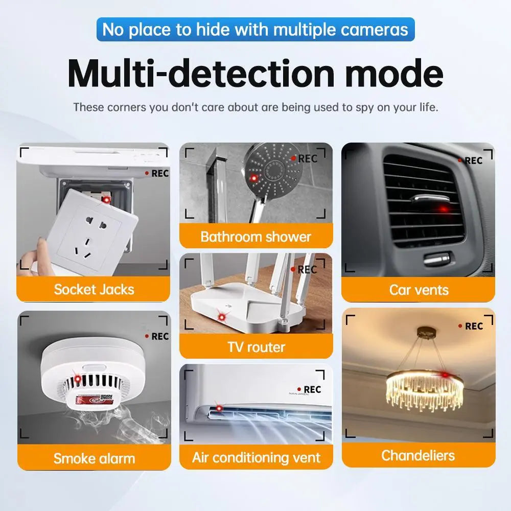Hidden Camera Detectors, GPS Tracker Detector and RF Signal Scanner, For Office, Travel, Hotel, Car hidden camera GPS detector, Hidden Cam, Find Out Hidden GPS Trackers