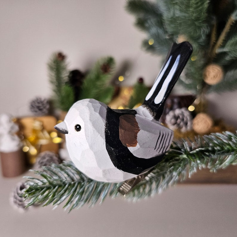 Exquisite Handcrafted Bird Ornaments for Christmas Tree - Clip-On