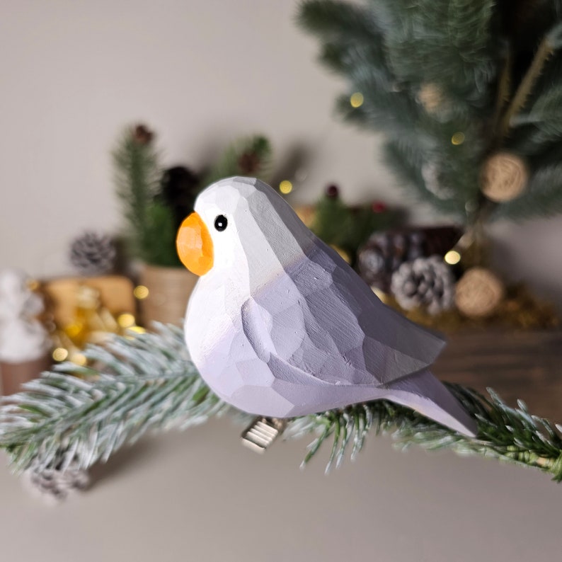 Exquisite Handcrafted Bird Ornaments for Christmas Tree - Clip-On