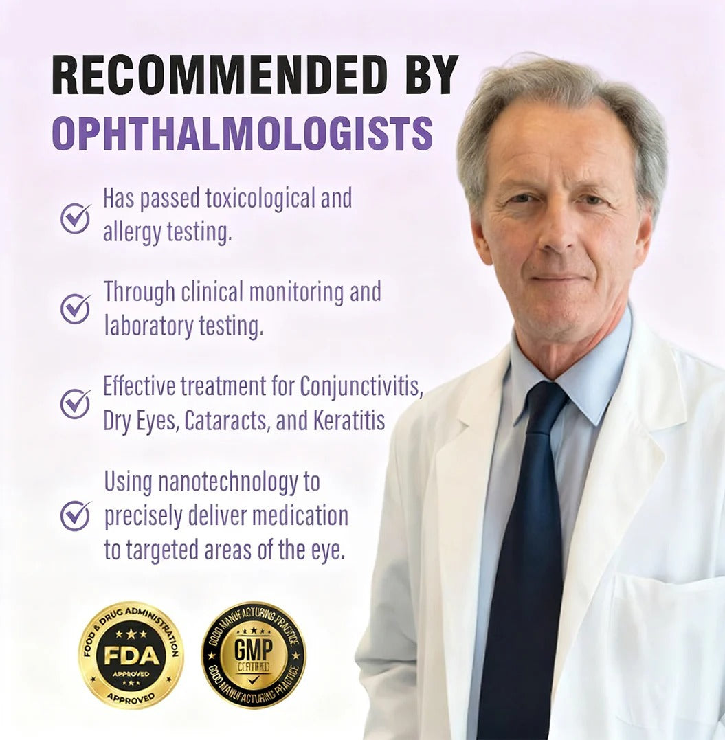 Relieves Conjunctivitis, Dry Eyes, Cataracts, and Keratitis