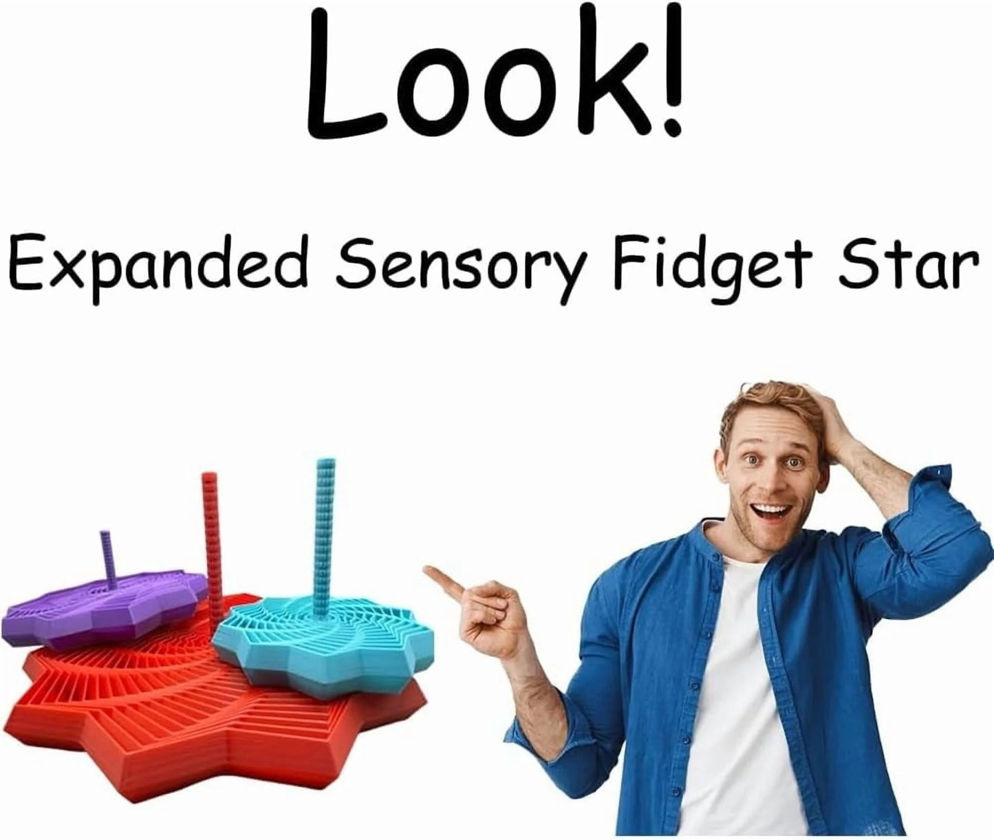 Unstressing Coaster, Expandable Fractal Fidget Hexagon with Handle, Honeycomb Rotating Spiral Design, Adult Fractal Hexagon, Great for Christmas, Birthday Gifts